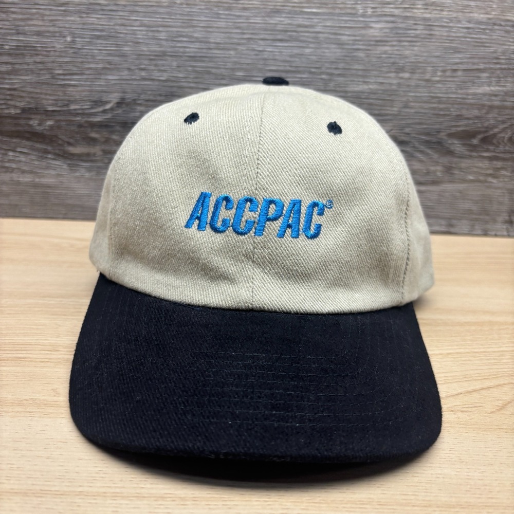 Vintage ACCPAC Hat Cap Strap Back Brown Outdoors Adjustable
